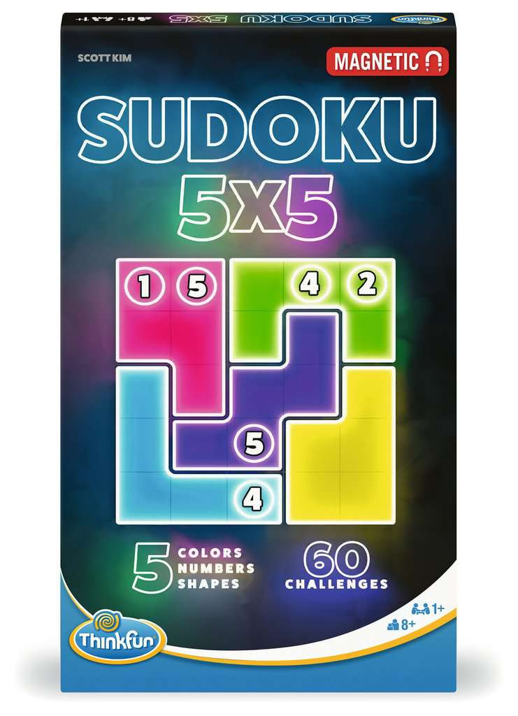 ThinkFun - Sudoku 5x5 | Magnetic Travel Game | Discount Toy Co