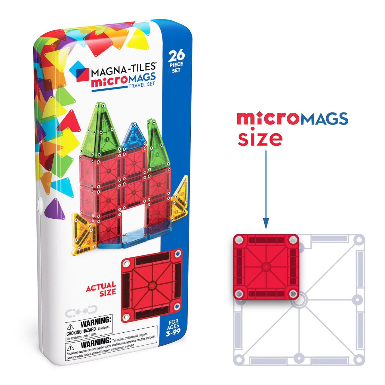 Magna Tiles Cra Z Art Magnetic Blocks MAGNA-TILES MicroMAGS Travel