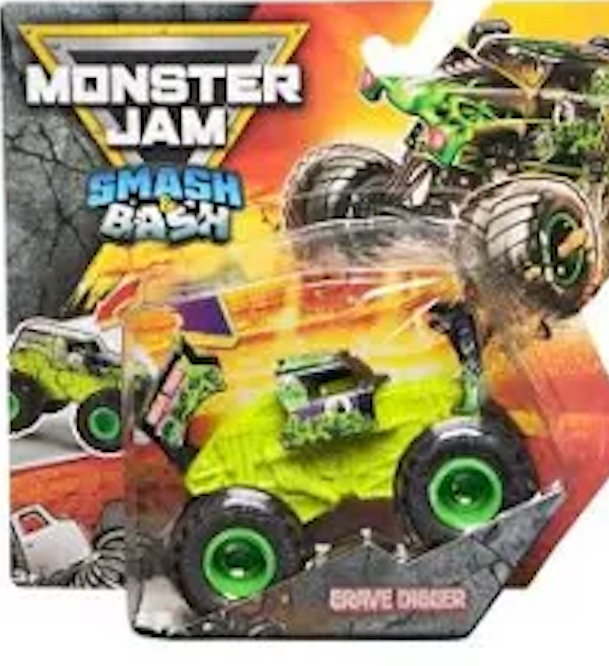 Monster Jam 1:64 SMASH BASH Monster Trucks (Series 01) Grave Digger