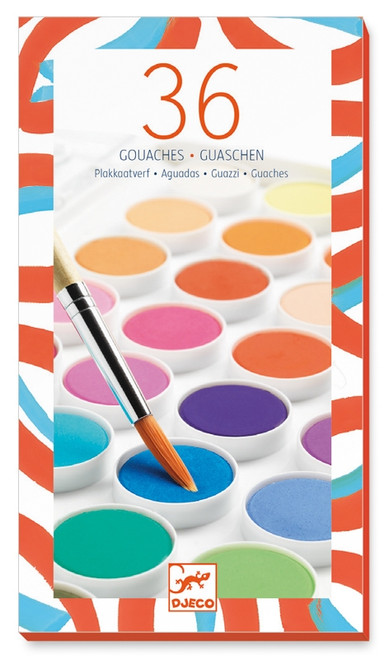 Djeco - Gouache Art 36 Colour Paint Set