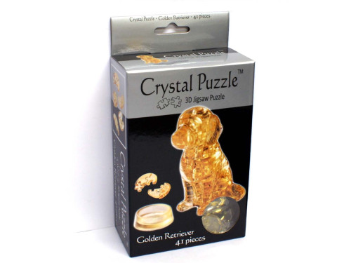Crystal Puzzle 3D - Golden Retriever 41 piece Crystal Puzzle 3D - Golden Retriever 41 piece