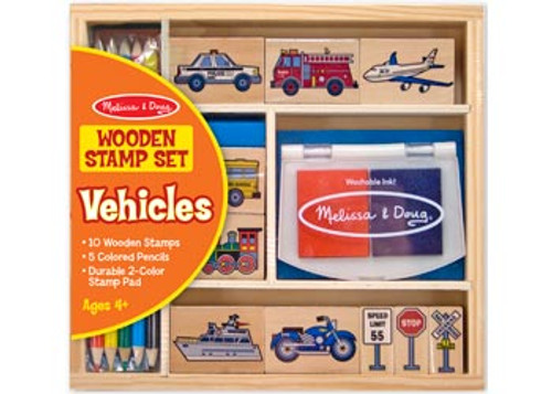 Melissa & Doug Favorite Things Wooden Stamp Set