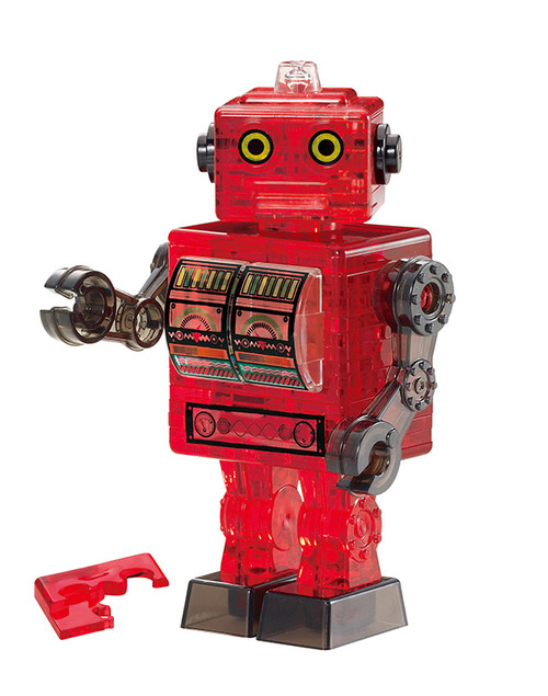 Crystal Puzzle 3D - Red Robot 39 piece