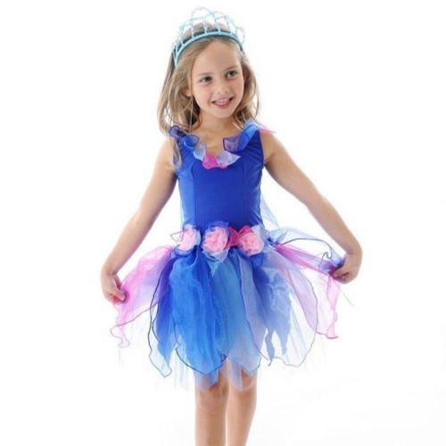 Fairy Girls - Pixie Fairy Dress - Royal Blue Small