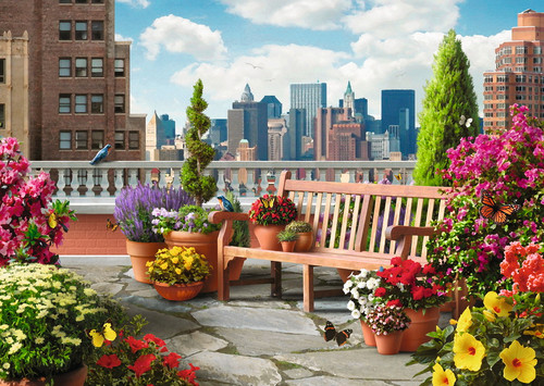 Ravensburger 500pc - Rooftop Garden Large Format Puzzle Ravensburger 500pc - Rooftop Garden Large Format Puzzle