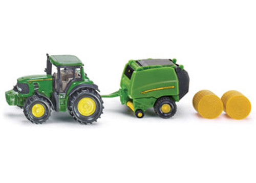 Siku - 1665 - John Deere Tractor With Round Baler