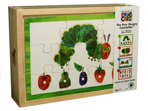 The Very Hungry Caterpillar 4 in 1 Wooden puzzle
