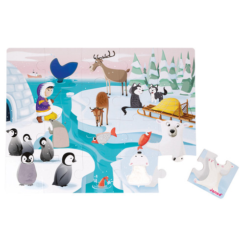 Janod 20pc Tactile Puzzle Ice