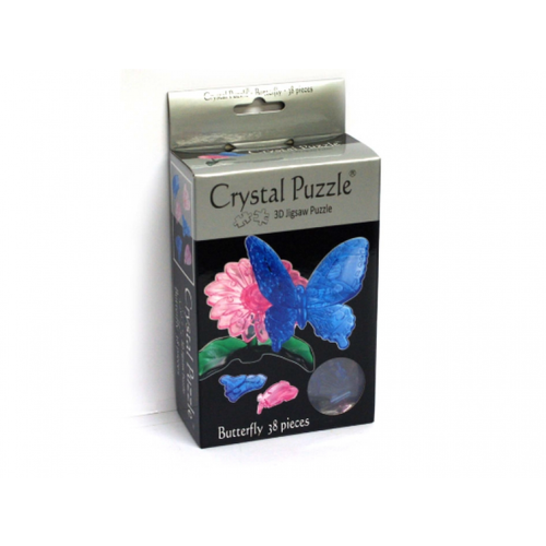 Crystal Puzzle 3D Blue Butterfly - 38 Pieces Crystal Puzzle 3D Blue Butterfly - 38 Pieces