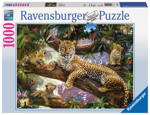 Ravensburger 1000pc - Leopard Family Puzzle