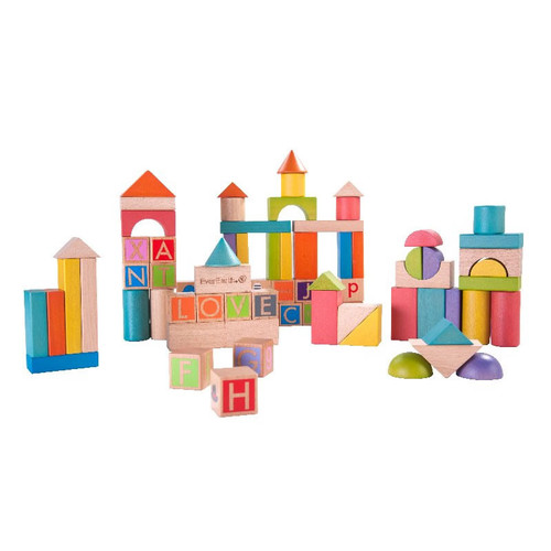 Everearth - Build & Learn Block Set - 80pc