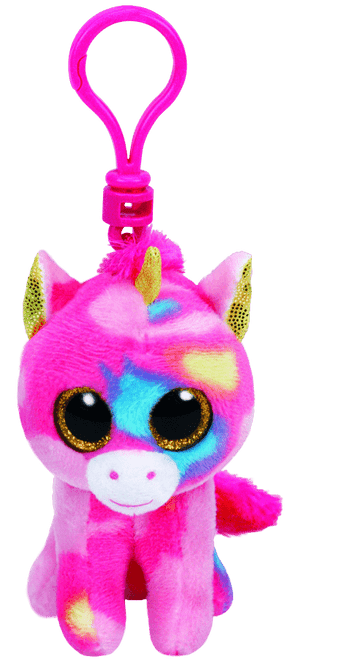 TY Beanie Boos Clip - Fantasia The Multicoloured Unicorn