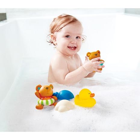 Hape Bath - Teddy and Friends Bath Squirts
