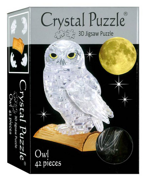 Crystal Puzzle 3D - Clear Owl Crystal Puzzle 3D - Clear Owl