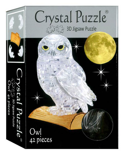 Crystal Puzzle 3D - Clear Owl