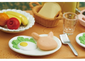 sylvanian families breakfast set