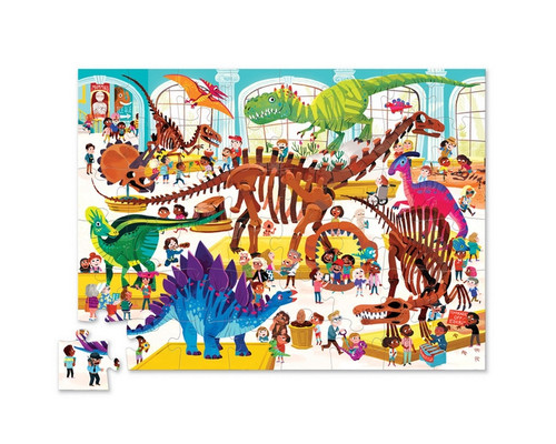 Crocodile Creek - Day at the Museum Puzzle 48 pc - Dinosaur Crocodile Creek - Day at the Museum Puzzle 48 pc - Dinosaur
