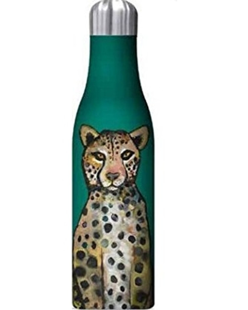 Studio Oh! - Insulated Stainless Steel Drink Bottle - Cheetahs 500ml