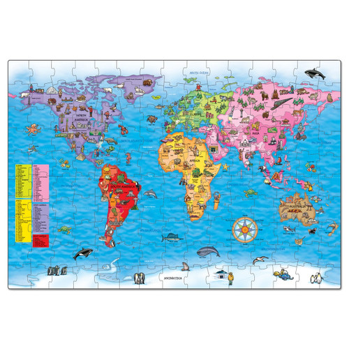 Orchard toys world map jigsaw puzzle & poster 150 pieces Clearance