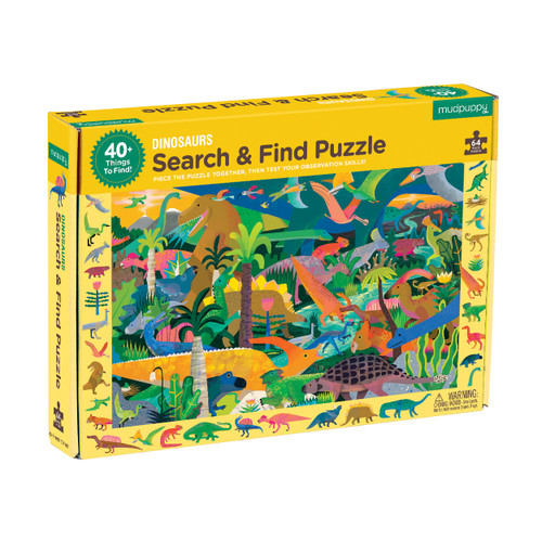 Mudpuppy Search & Find Observation Puzzle - Dinosaurs 64pc