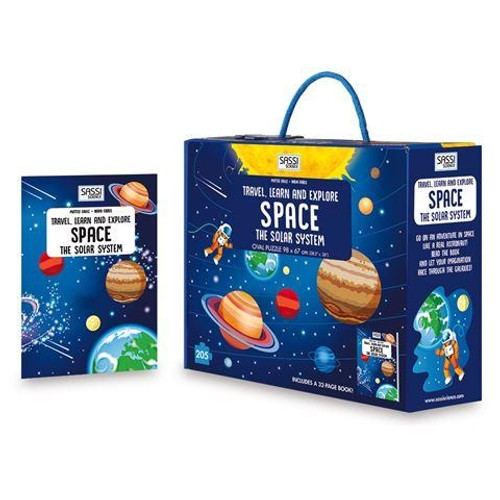 Sassi Travel, Learn and Explore - Space Puzzle, 205 pcs