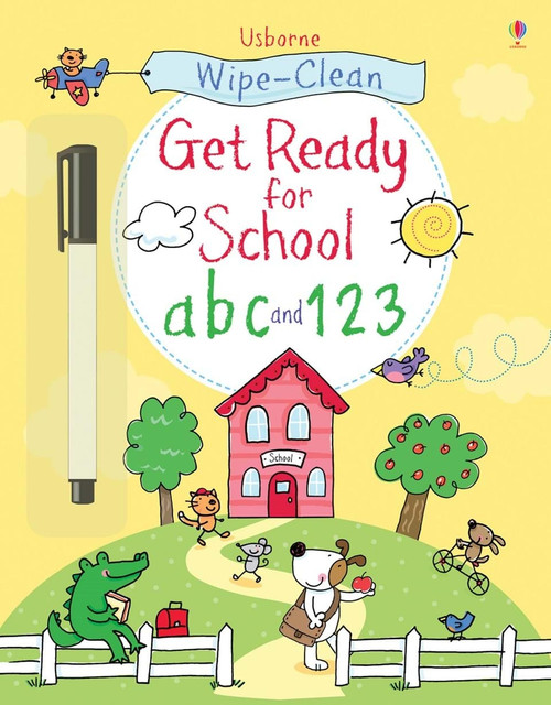 Usborne  - Wipe-Clean Get Ready for School ABC & 123