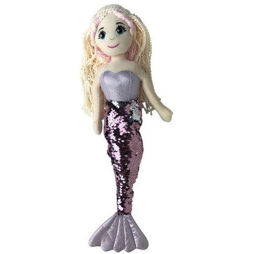 Cotton Candy - 45cm Lillian Pink Flip Sequined Tail Mermaid Cotton Candy - 45cm Lillian Pink Flip Sequined Tail Mermaid
