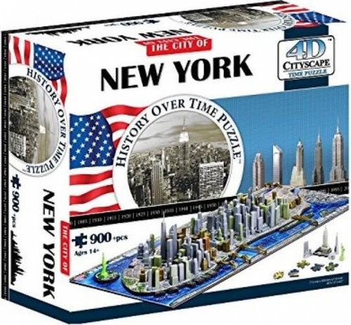 4D Cityscape Time Puzzle - New York 900pc
