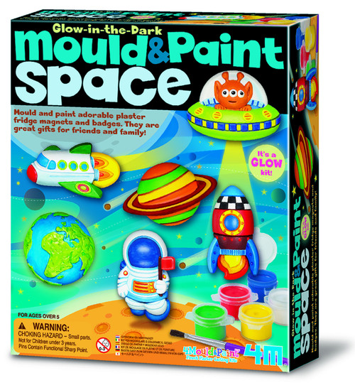 4M - Mould & Paint - Glow-In-The-Dark Space