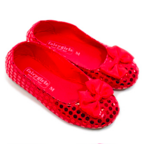 Fairy Girls - Sparkle Shoes Red