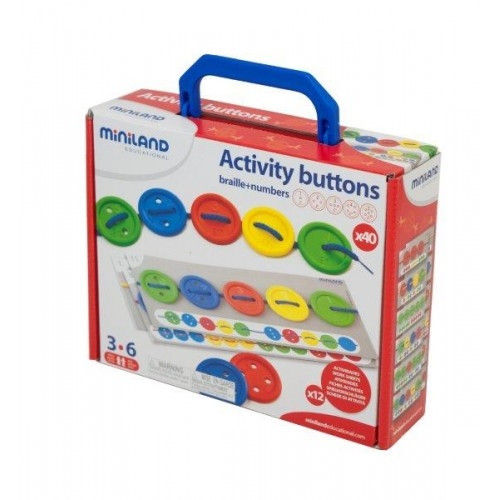 Miniland Aptitude Activity Buttons, 57 pcs