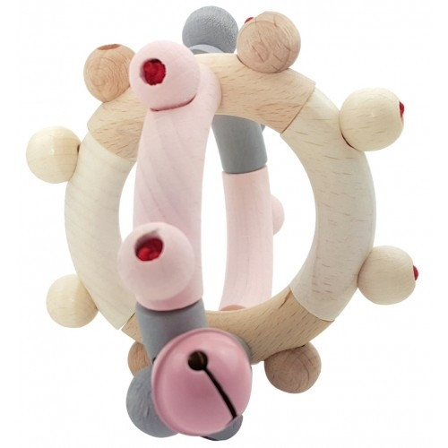 Hess-Spielzeug - Rattle Motor Ball Natural Pink