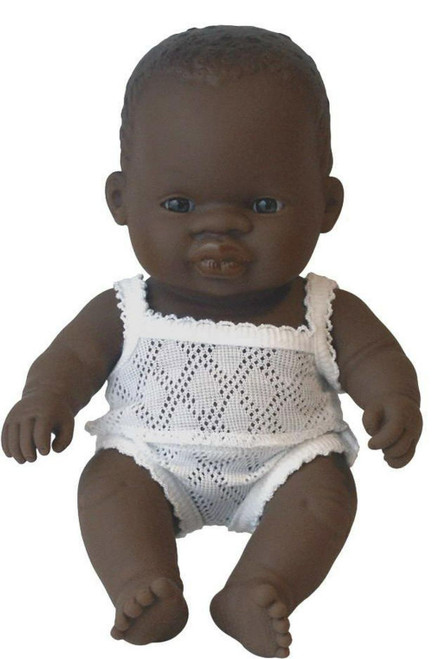 Miniland Doll 21cm - African Girl Baby Doll