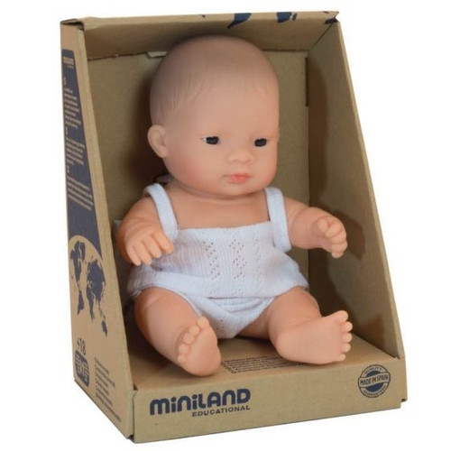Miniland Doll 21cm - Asian Boy Baby Doll