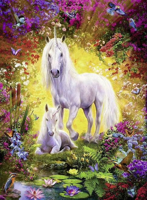 Ravensburger 500pc - Unicorn and Foal Puzzle