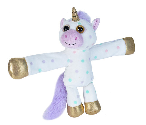 Huggers Polka Dot Unicorn Stuffed Animal - 8"