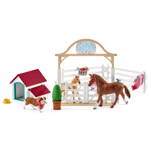 Schleich Horse Club - Hannah’s Guest Horses with Ruby the Dog 42458