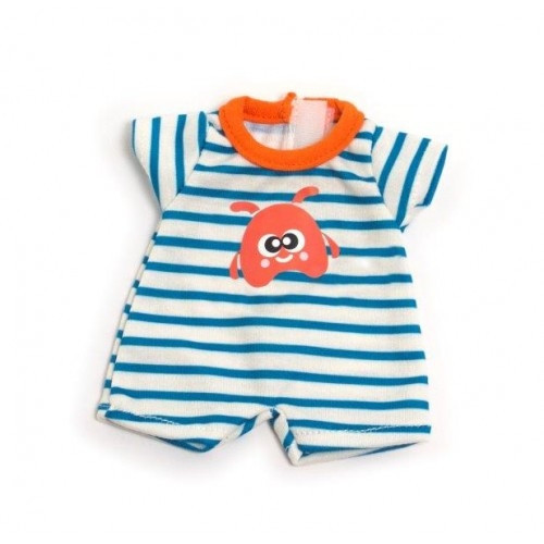 Miniland Clothing 21cm - Light Stripey Pyjamas