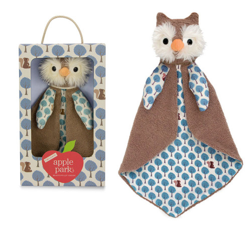 Apple Park- Owl Patterned Blankie