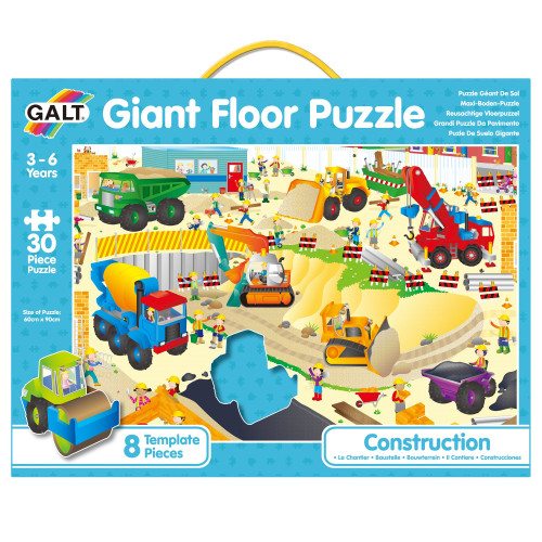Galt - Construction Site Giant Floor Puzzle- 30pcs Galt - Construction Site Giant Floor Puzzle- 30pcs