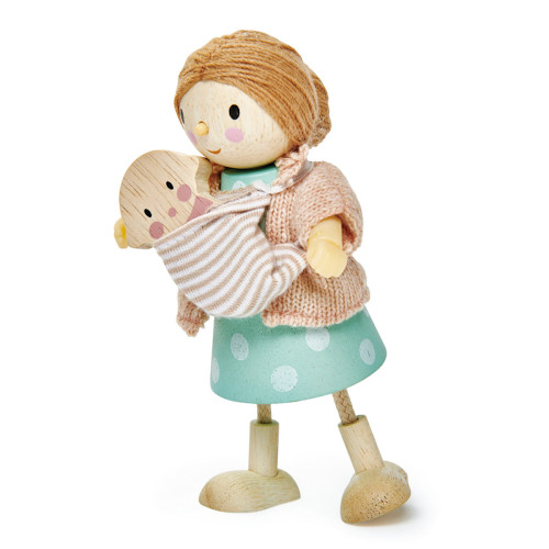 Tender Leaf Toys - Flexible Limbs Mrs Goodwood & Baby