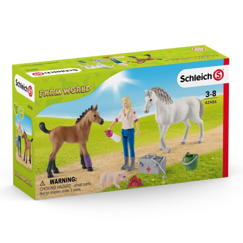 Schleich- Vet Visiting Mare and Foal Schleich- Vet Visiting Mare and Foal