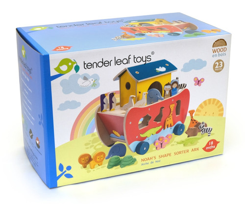 Tender Leaf Toys - Noah's Ark Shape Sorter Tender Leaf Toys - Noah's Ark Shape Sorter