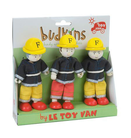 Le Toy Van Budkins - Fire Fighters Triple Pack