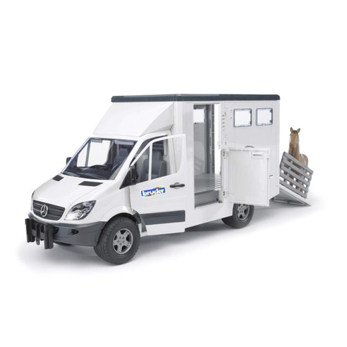 Bruder - MB Sprinter Animal Transporter incl 1 Horse