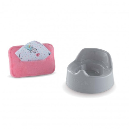 Corolle Mon Premier - Potty and Baby Wipe for 30cm Baby Dolls