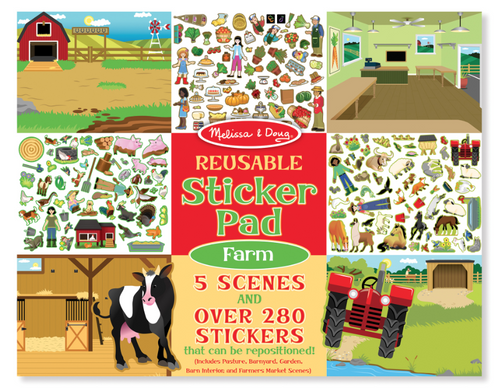 Melissa & Doug - Reusable Sticker Pad - Farm