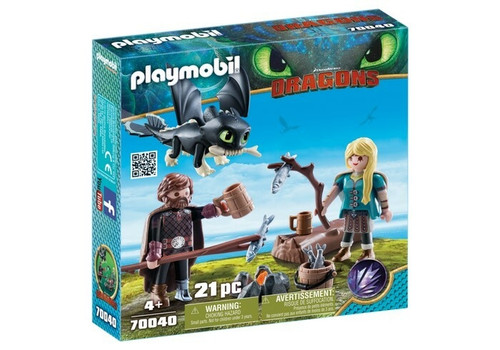 Playmobil Dragons - Hiccup and Astrid with Baby Dragon 70040