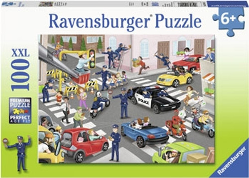 Ravensburger 100pc -  Police on Patrol Puzzle