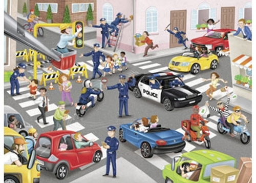 Ravensburger 100pc -  Police on Patrol Puzzle